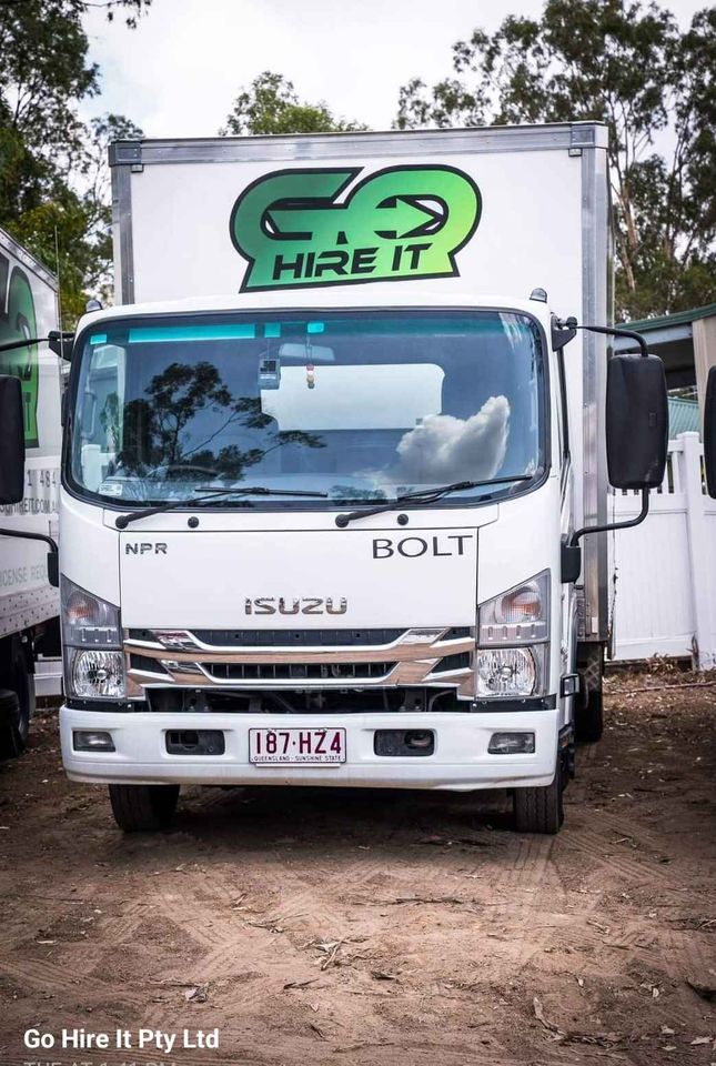 Isuzu truck from Go hire it